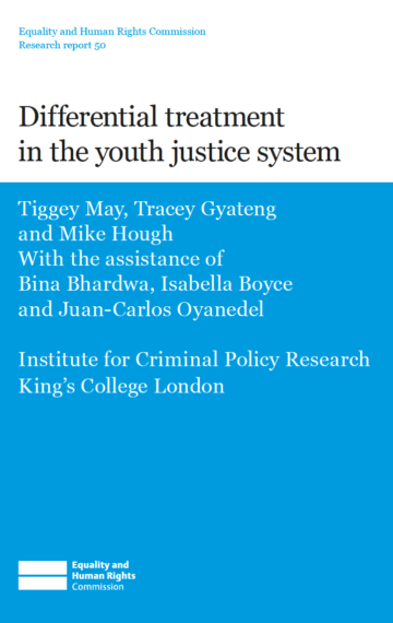 Differential treatment in the youth justice system