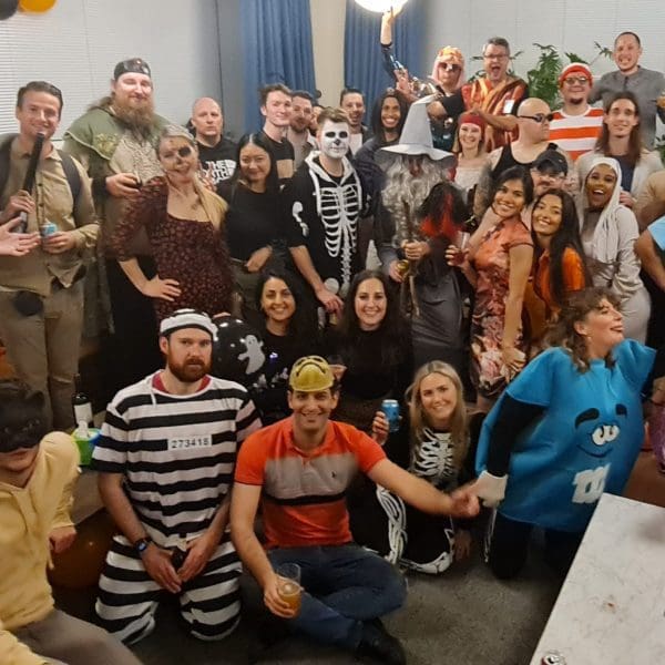 Group shot of Profusion team celebrating